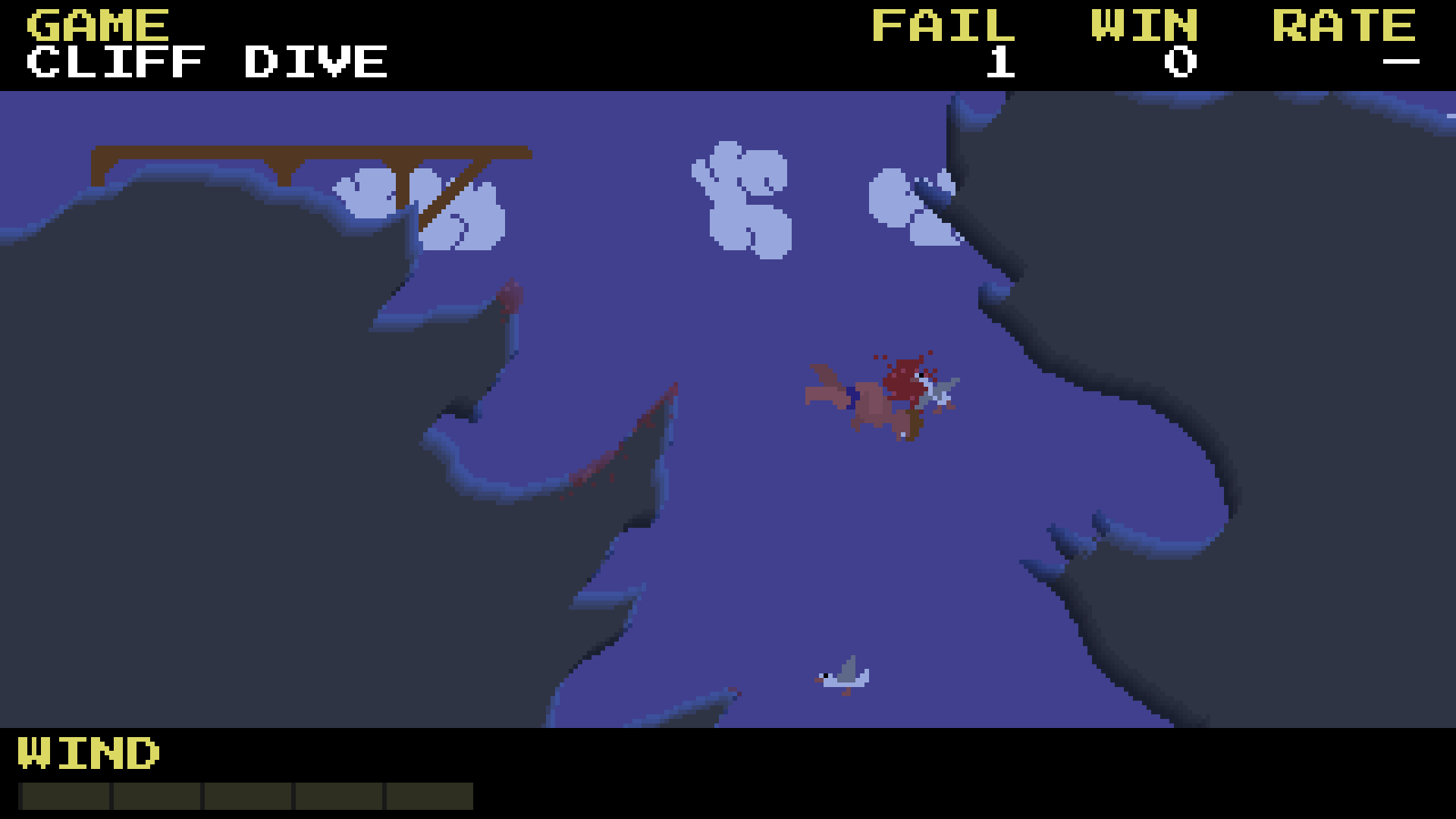 Cliff Dive at dusk — a different colour palette